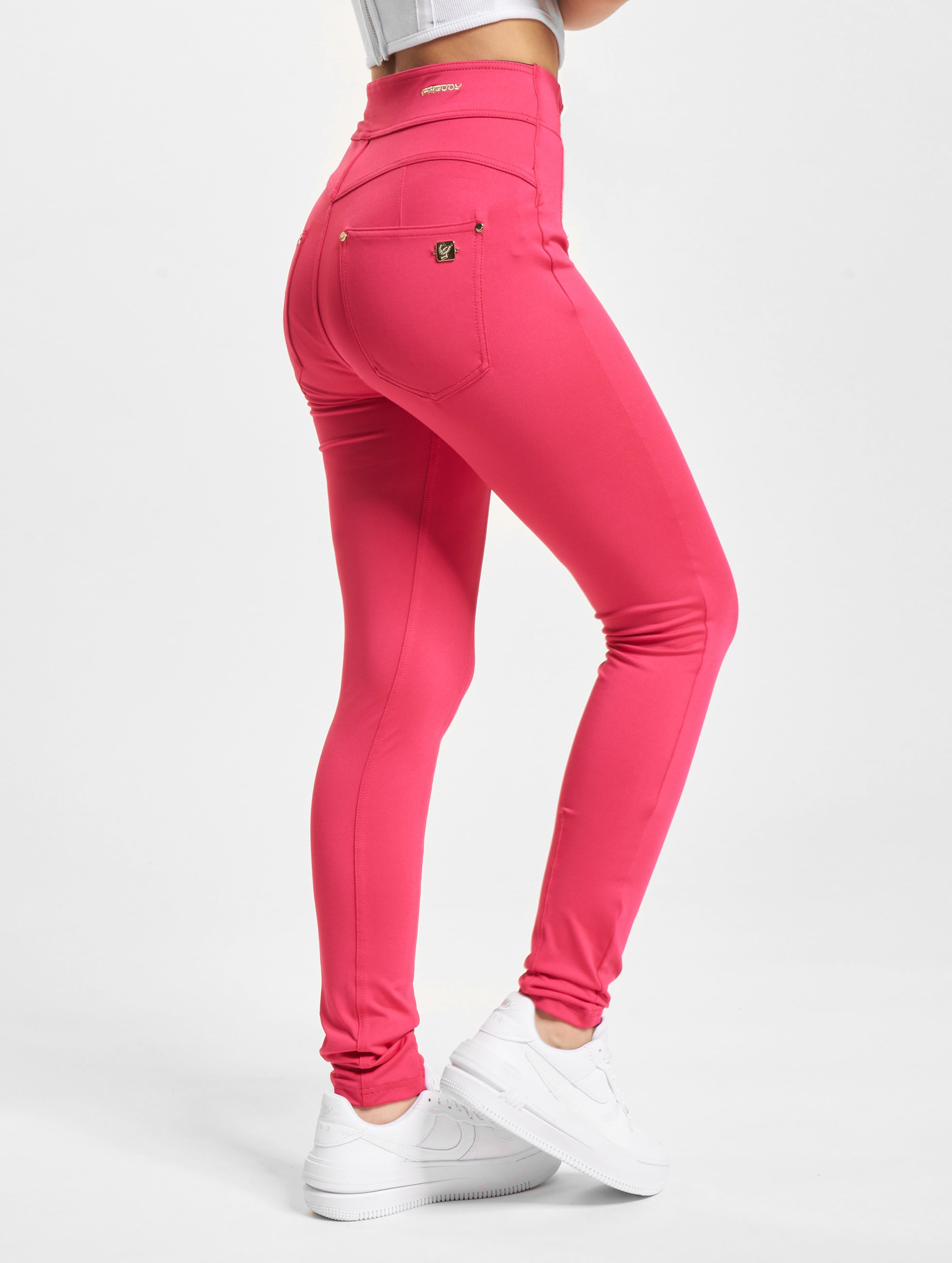 Freddy NOW Yoga Super High Waist D.I.W.O Skinny Fit Jeans Frauen,Unisex op kleur roze, Maat M