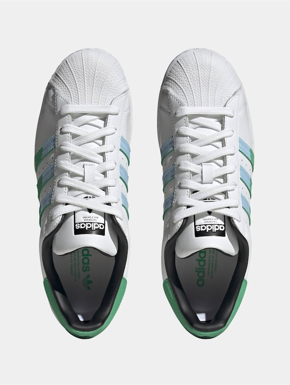 Adidas Originals Superstar Sneakers Ftwr White/Semi Screaming Green/Blue-1