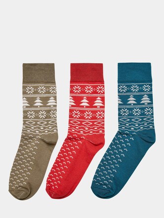 Norwegian Pattern Socks 3-Pack