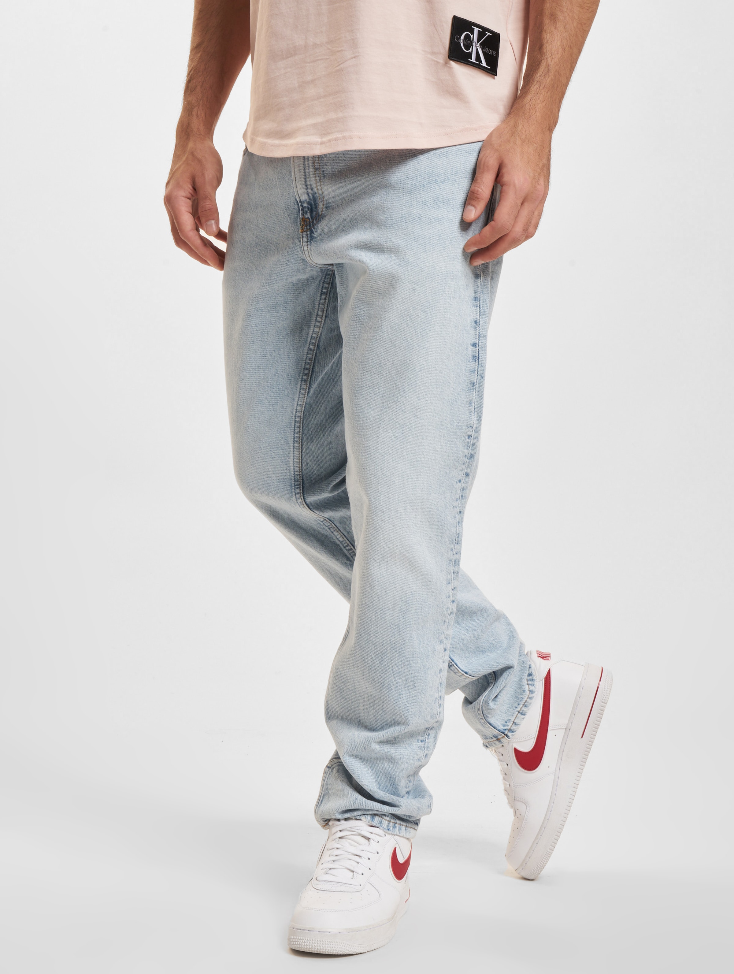 Calvin Klein Jeans Authentic Straight Fit Mannen op kleur blauw, Maat 2930