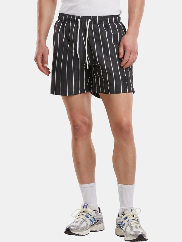 Urban Classics Stripe Swim Shorts-0