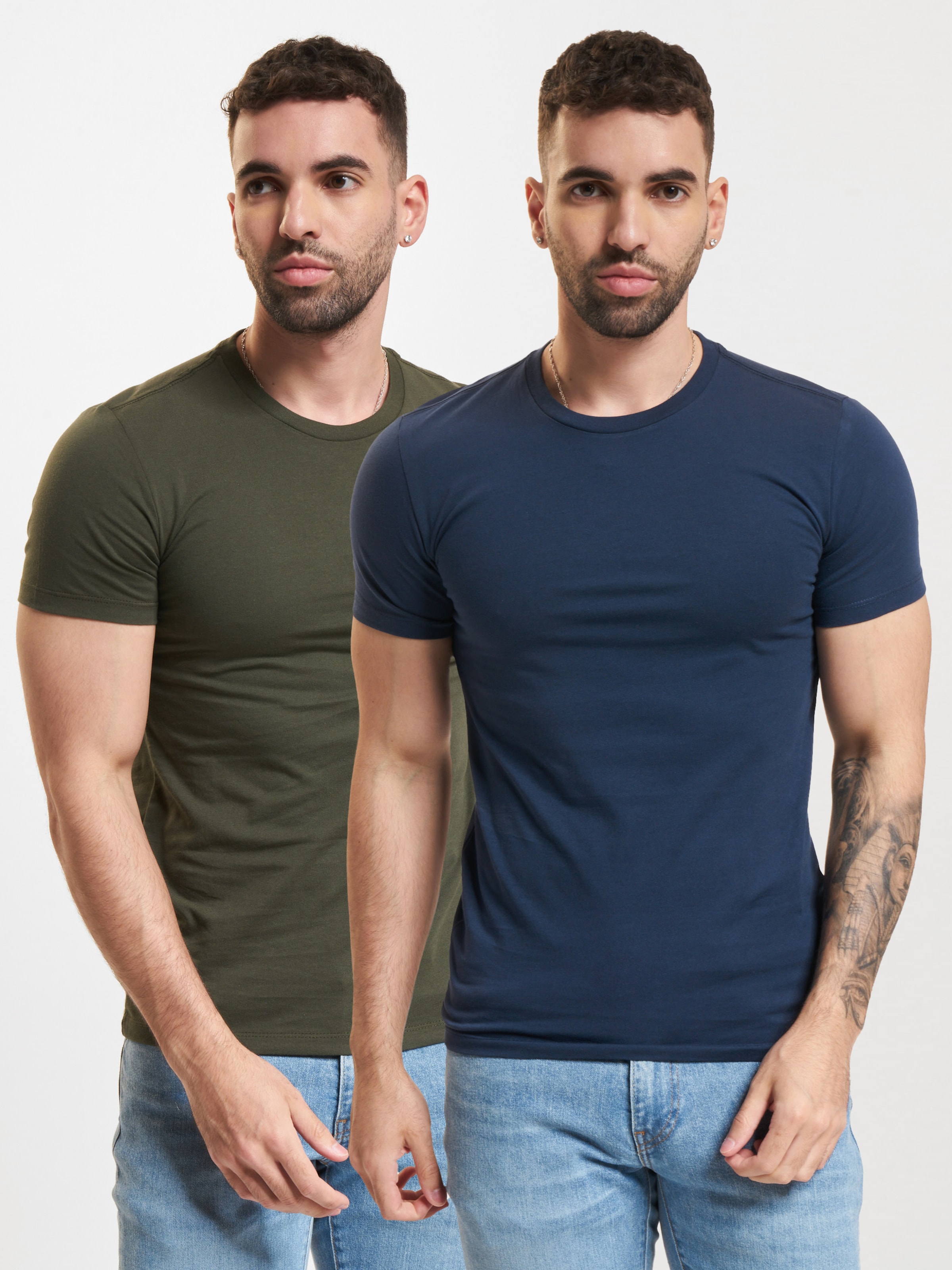 Levi's Levis Slim 2Pk T-Shirt Männer,Unisex op kleur blauw, Maat S