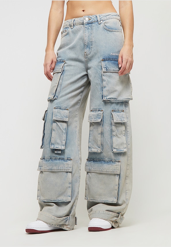 Celina High Waist Cargo Jeans-0