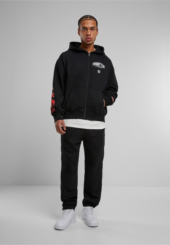 Overgrown Skull Oversize Zip Hoody-4