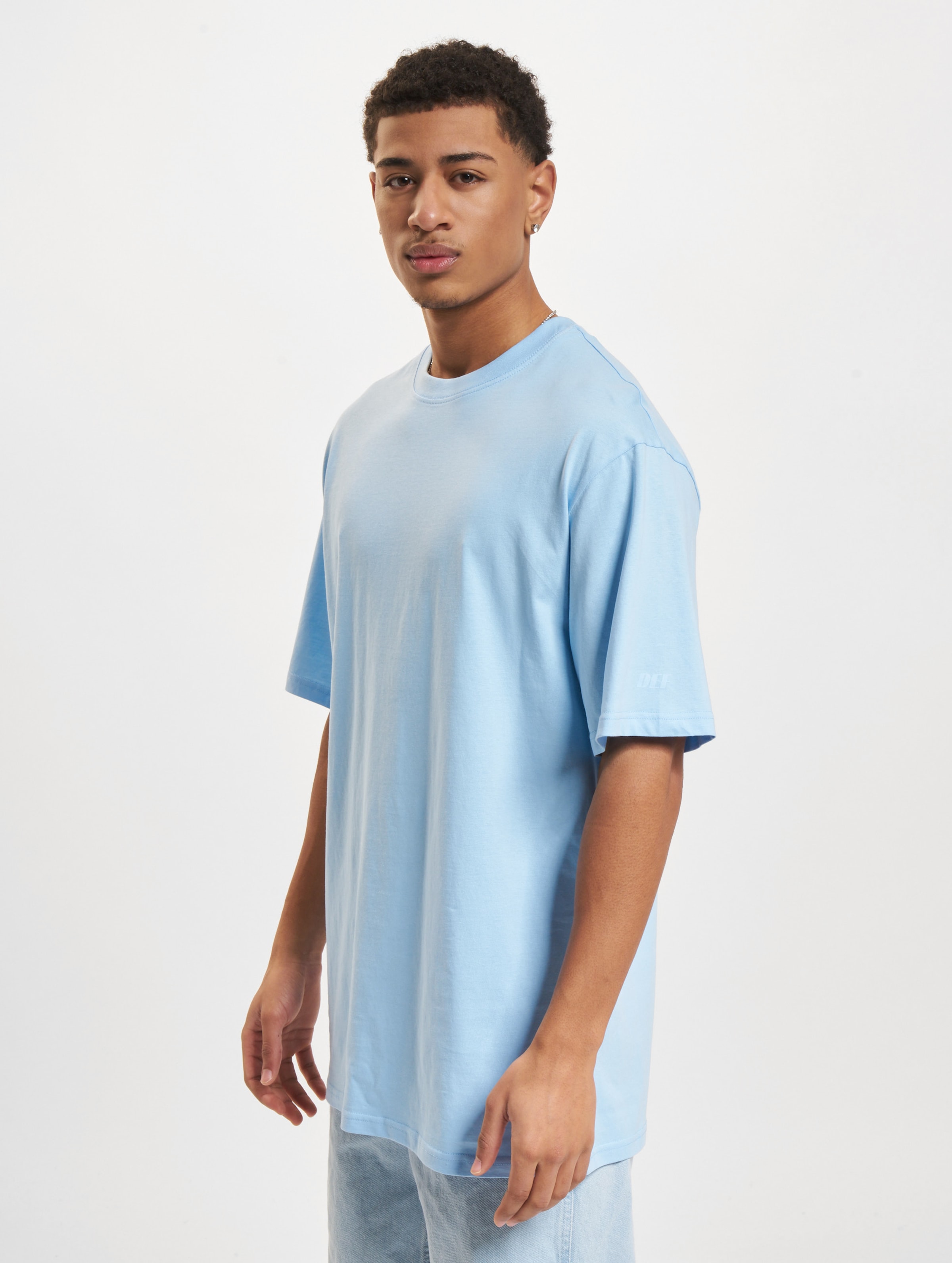 DEF Tall T-Shirts Mannen op kleur blauw, Maat XXL