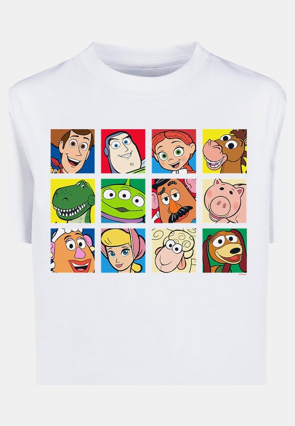 Disney Toy Story Character Squares with Kids Basic Tee-2