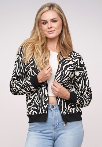Blouson Bomber-Jacket with zebra print