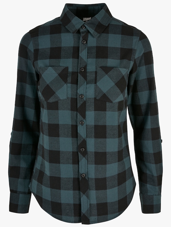 Ladies Turnup Checked Flanell-6