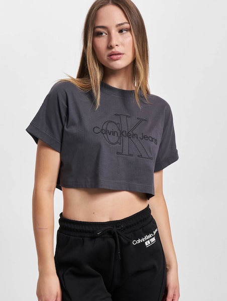 Calvin Klein Jeans Monologo Cropped T-Shirt | DEFSHOP | 23000