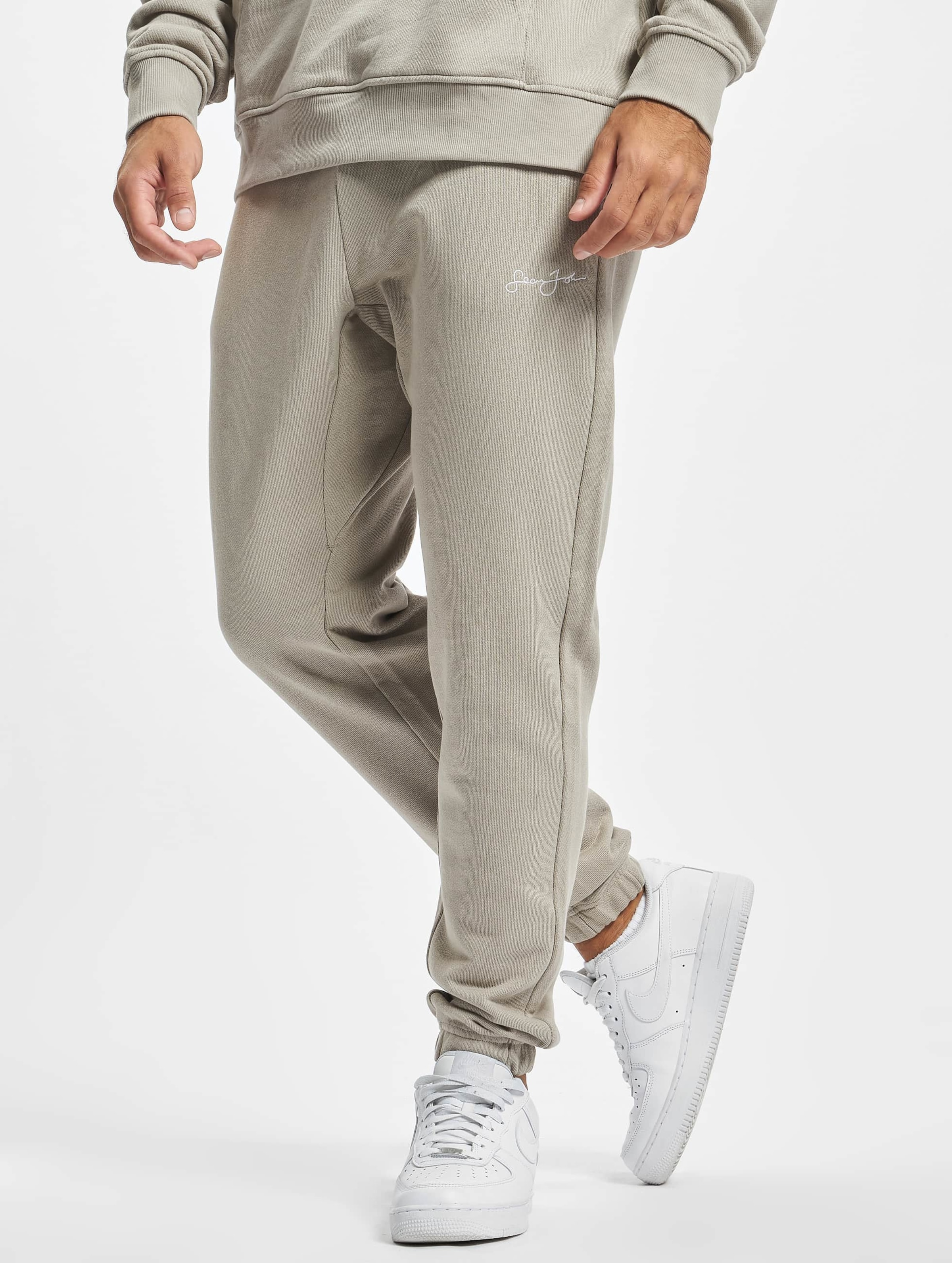 Sean John JM-PL011-011-003 Script Logo Essential Pants grey Mannen op kleur grijs, Maat XS