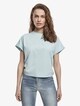 Ladies Short Pigment Dye Cut On Sleeve -2