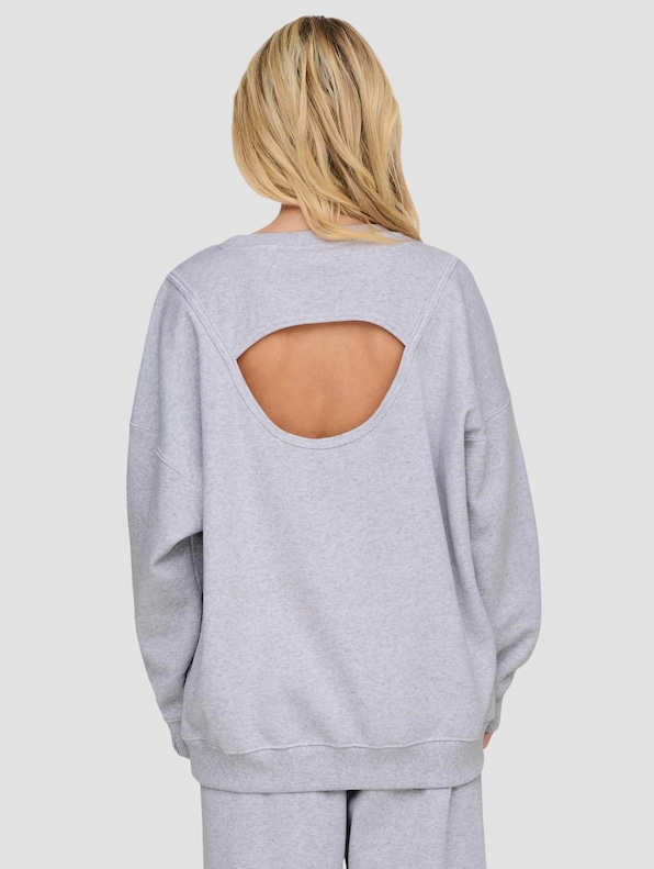 Only Elliot L/S Open Back Pullover-1