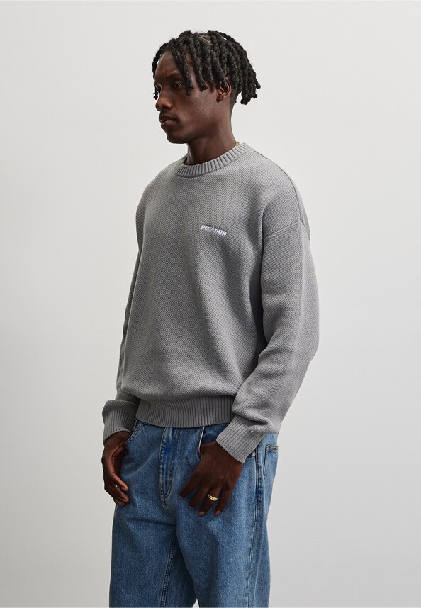 Logo Oversized Knit Sweater-2