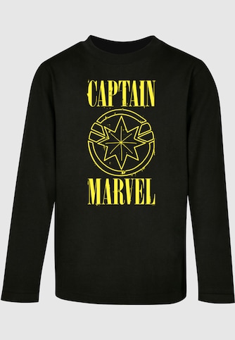 Kids Captain Marvel - Grunge Logo Longsleeve