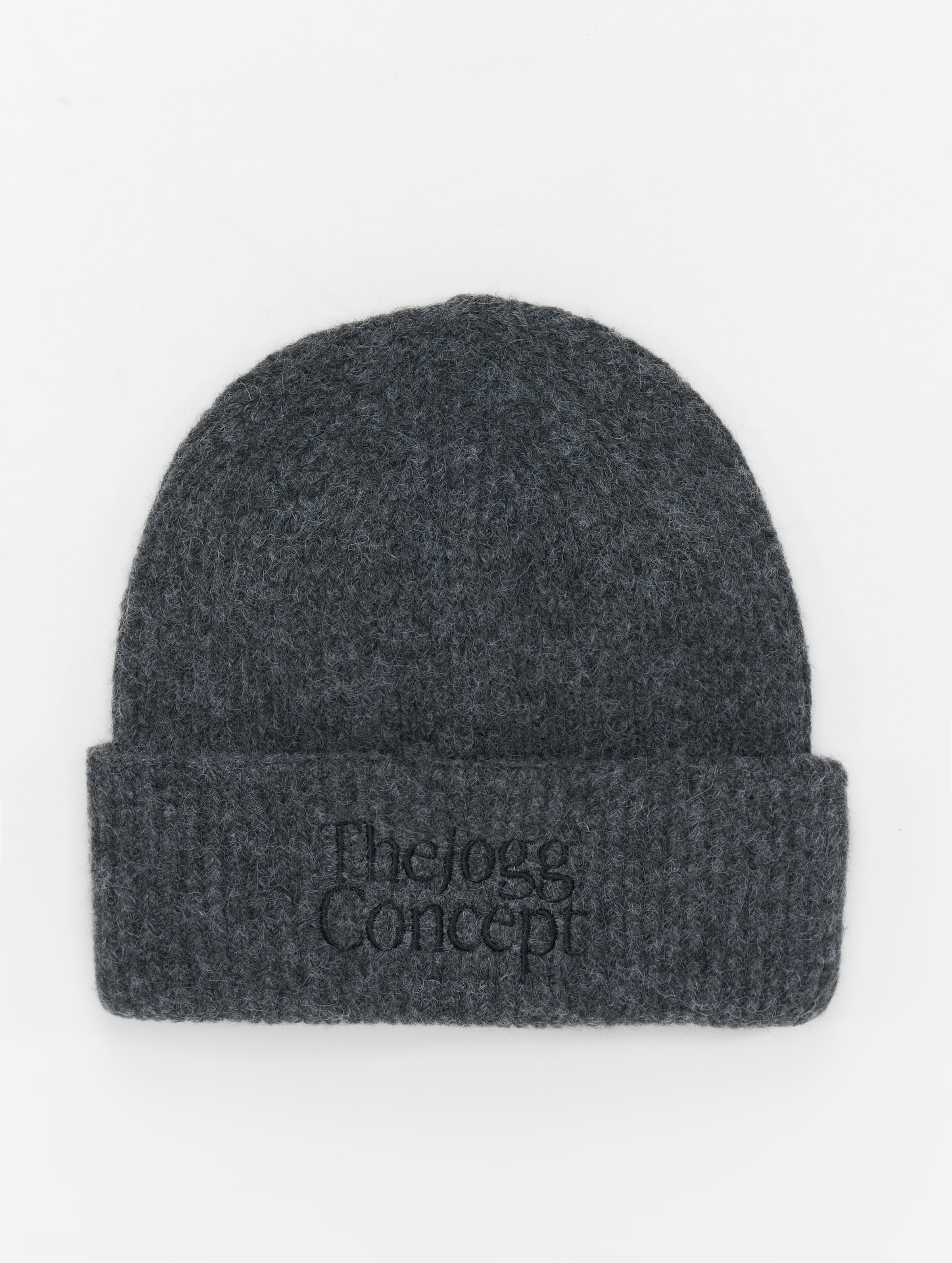 TheJoggConcept Viol Logo Beanie Männer,Unisex op kleur grijs, Maat ONE_SIZE