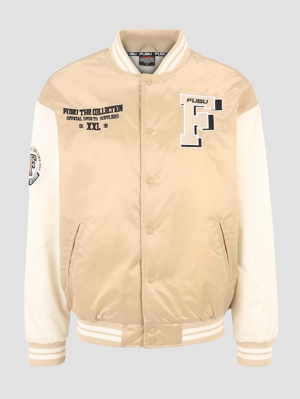 FUBU College Shiny Varsity Jacket-4