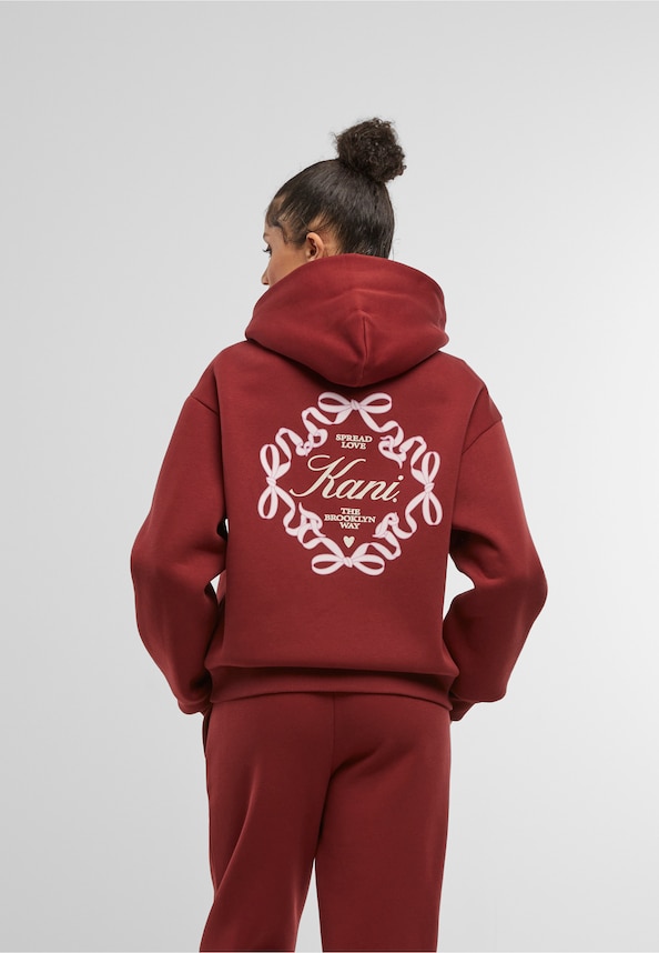 Kani Script Print Zip Hoodie-1