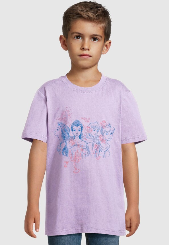 Kids Princesses - Princess And Friends Scribble Basic Tee 2.0-0
