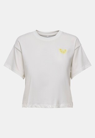 ONLANNBEL LIFE S/S BOXY CROP TEE CS JRS
