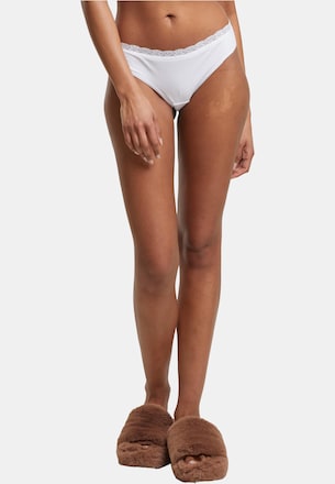 Ladies Basic Cotton Brazilian Lace 5-Pack