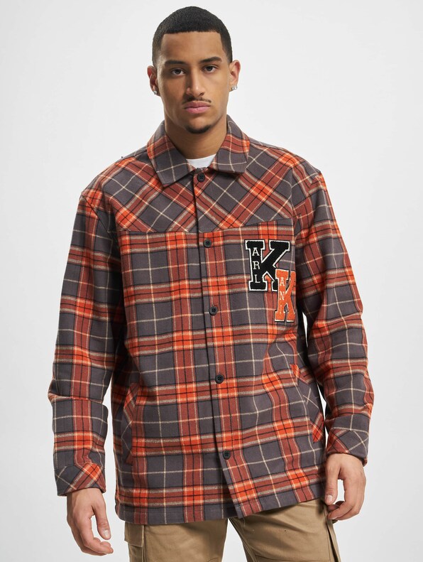 Karl Kani Chest Signature Heavy Flannel Shirt-2