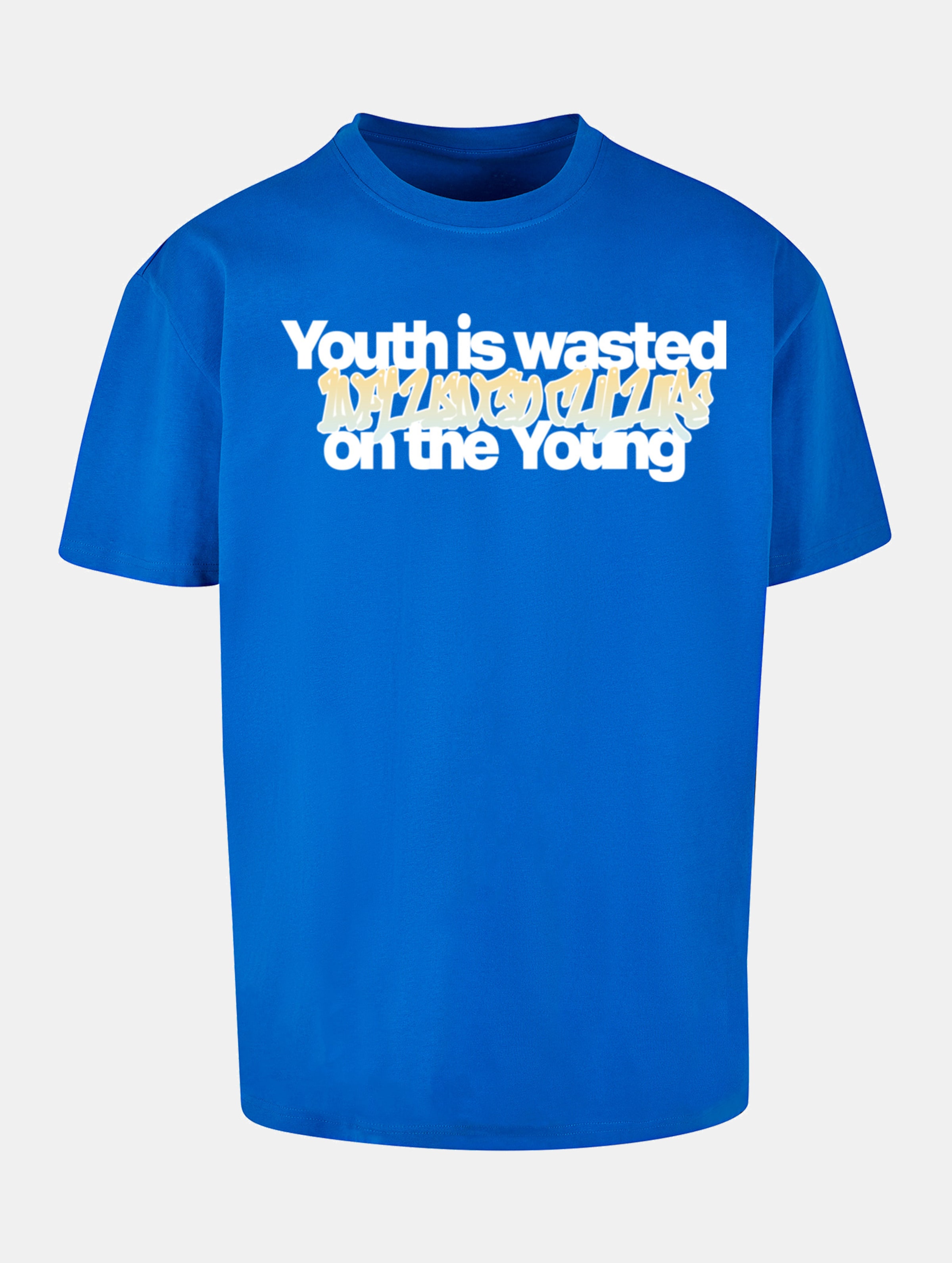 Lost Youth LY TEE- WASTED Männer,Unisex op kleur blauw, Maat XS