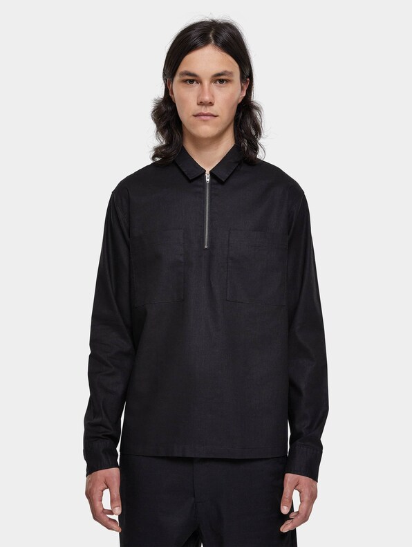 Cotton Linen Half Zip-2