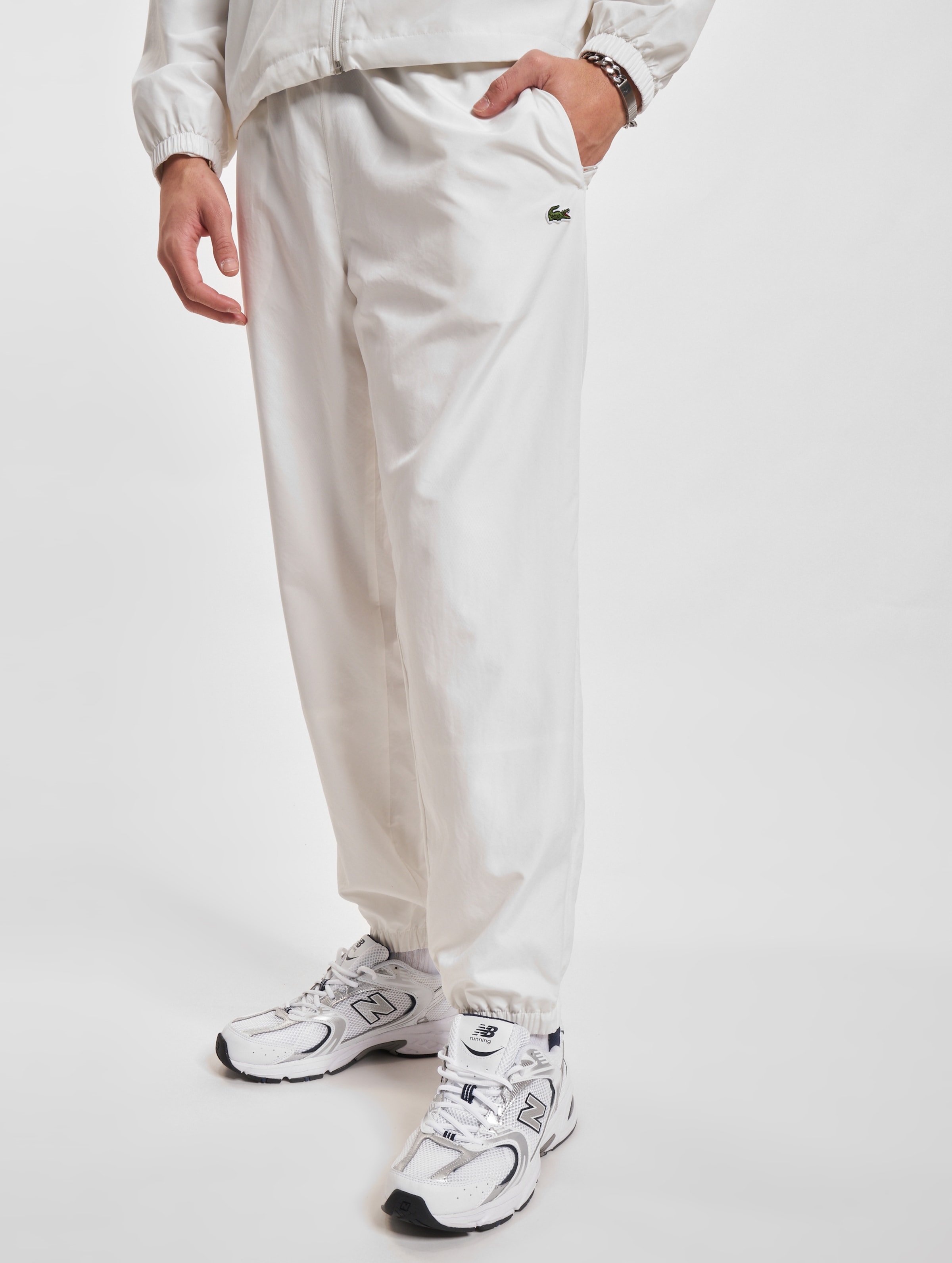 Lacoste Sweat Pants Mannen op kleur wit, Maat XL