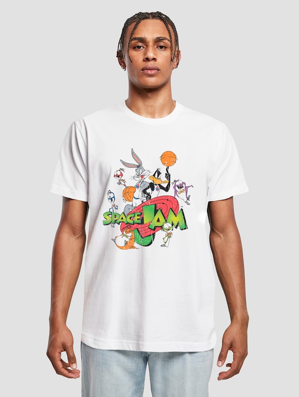 Merchcode Space Jam Team T-Shirts white XS-0