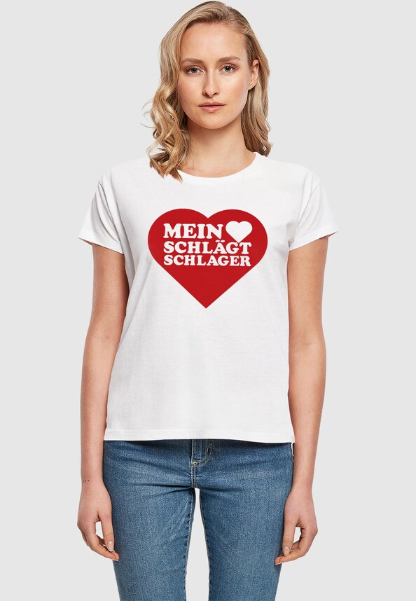 Ladies MHSS Herz Rot T-Shirt-0
