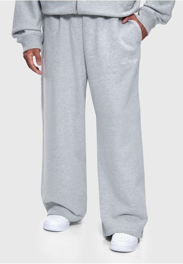 EMBROIDERY BAGGY OPEN LEG JOGGER-0