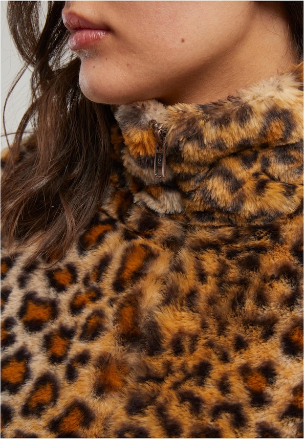 Ladies Cropped Faux Fur Leo-4