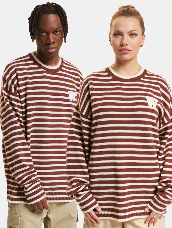 Tya Striped Oversized Jumper-0