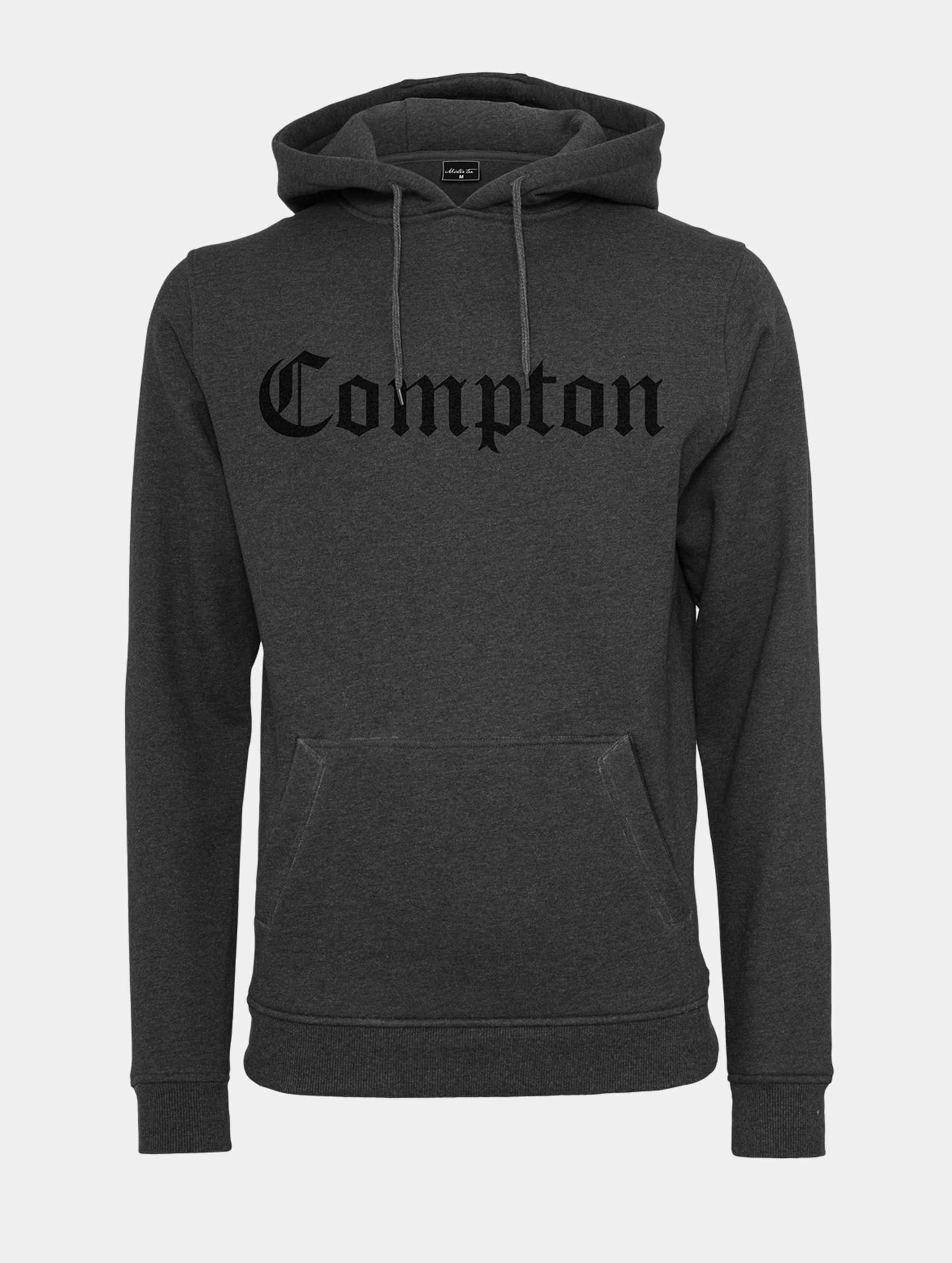 Mister Tee Compton Hoody Mannen op kleur grijs, Maat XS