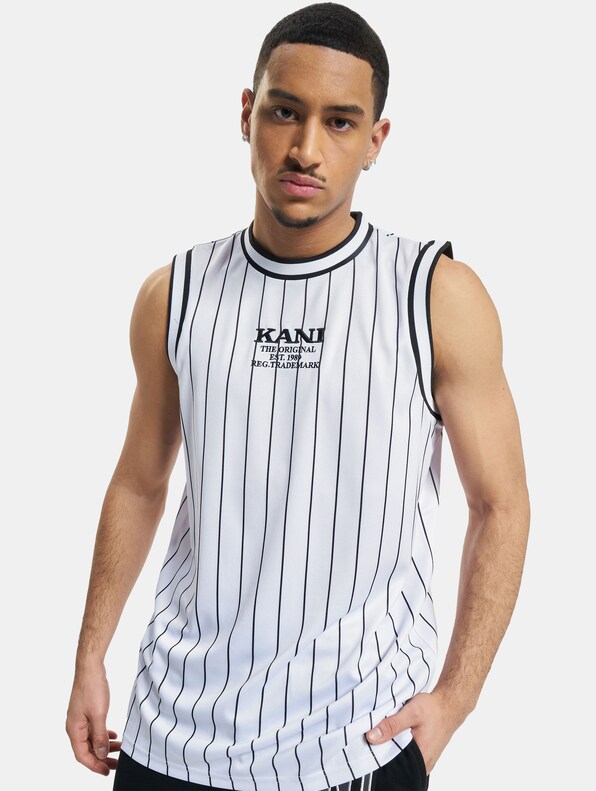 KK Retro Pinstripes Basketball Tank-0