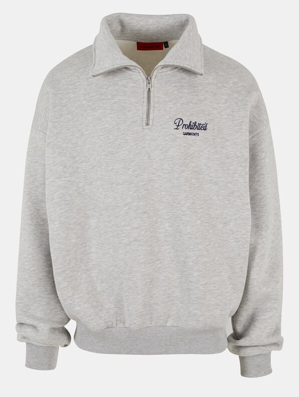 Prohibited PB Garment Half Zip Pullover-4