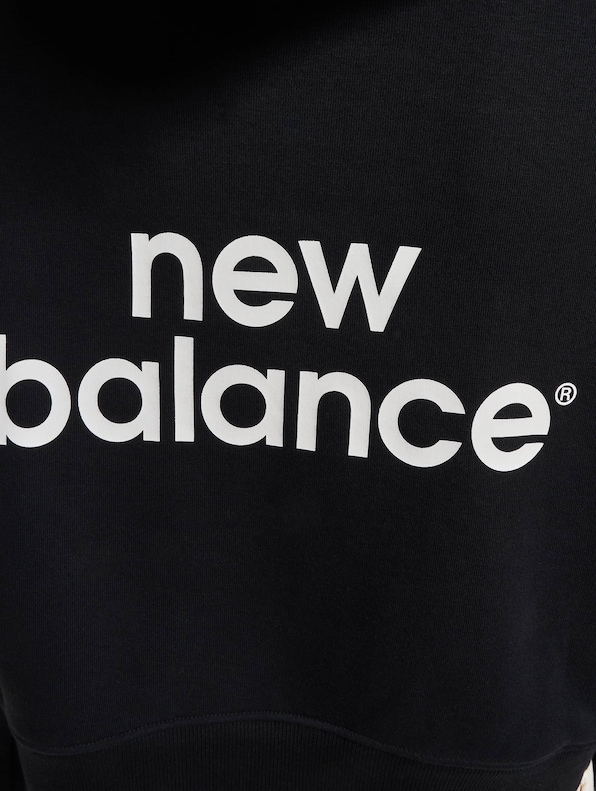 New Balance Essentials Graphic Crop Fleece Hoodie-5