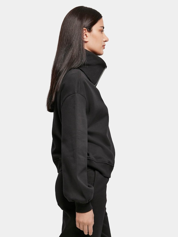 Ladies Oversized High Neck Troyer Crew-3