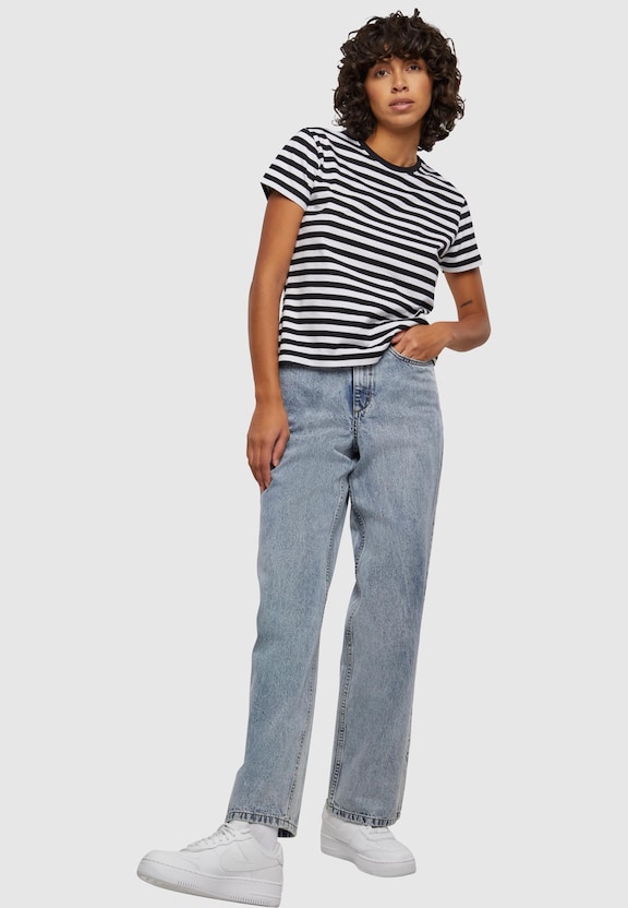 Ladies Regular Striped Tee-2