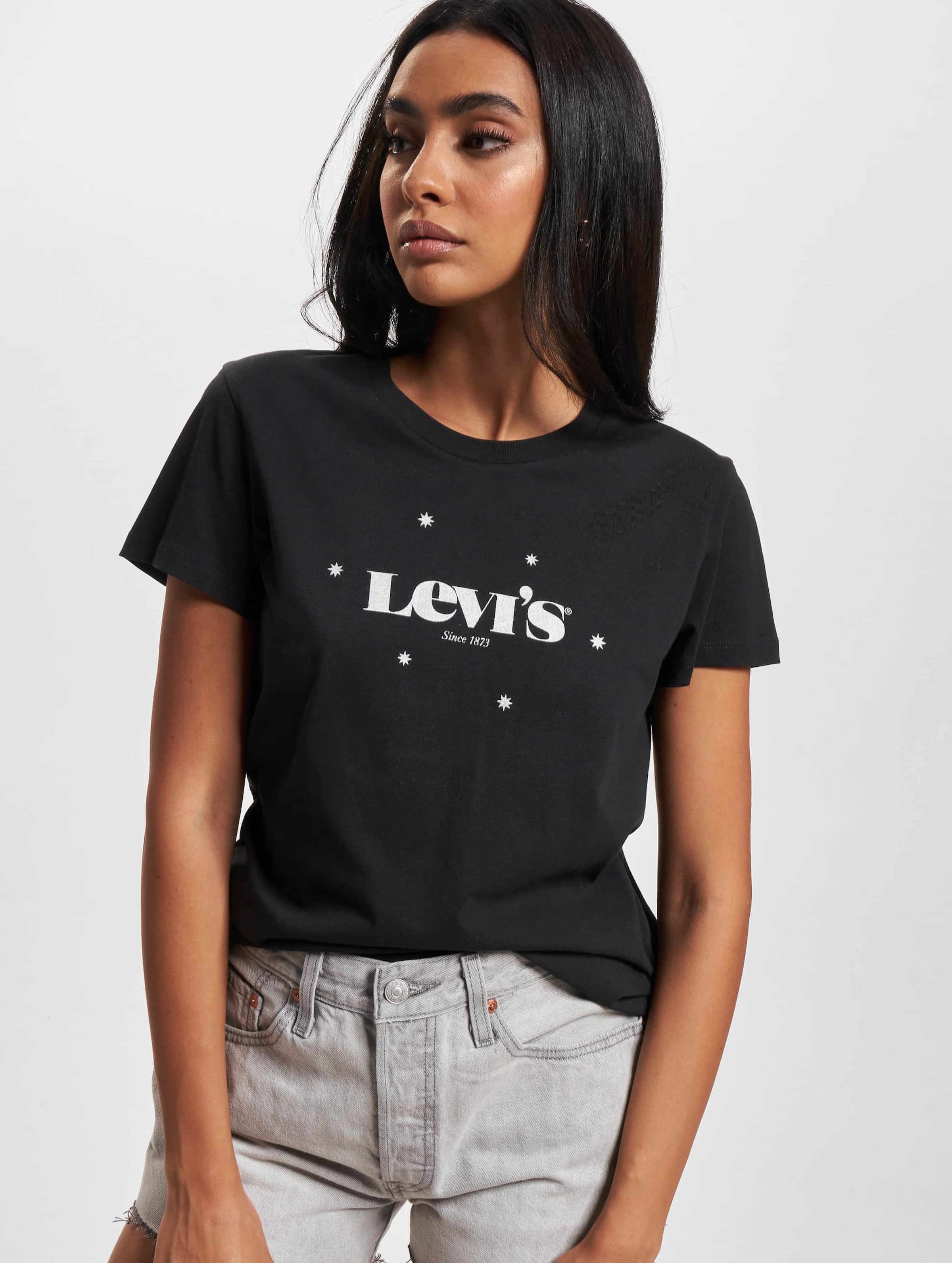 Levi's Levis cc T-Shirt Frauen,Unisex op kleur zwart, Maat M