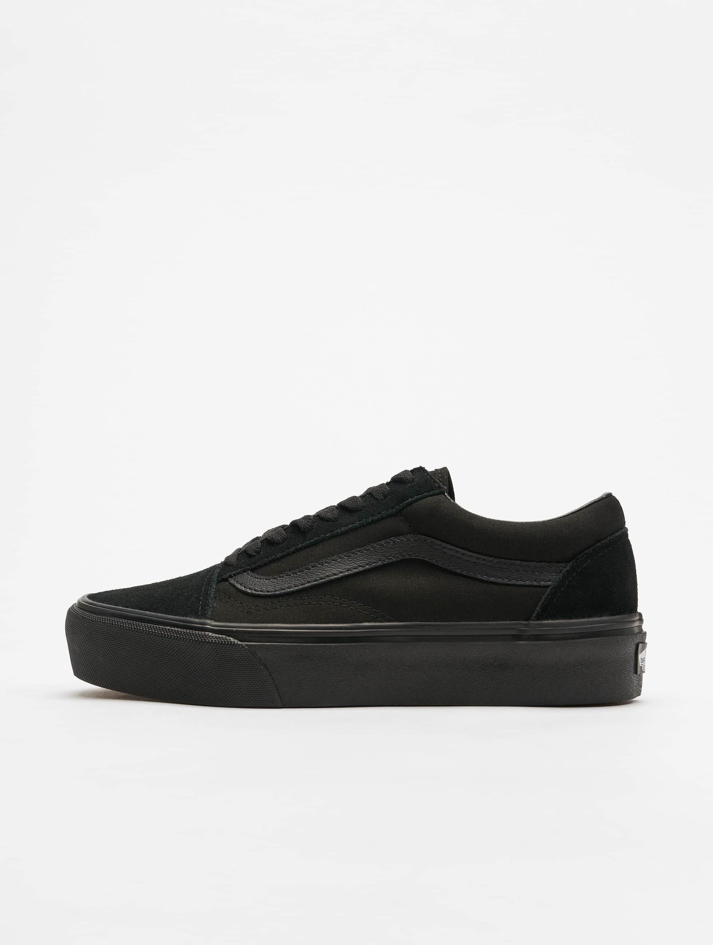 Vans old skool all black womens sale