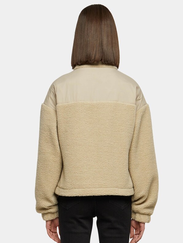 Urban Classics Ladies Sherpa Mix Winterjacken-1