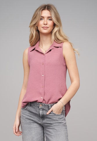 Top with button placket