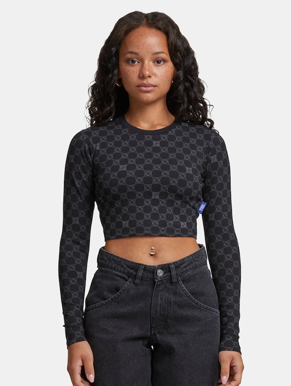 PEQUS Cropped Aether Monogramm Longsleeves-2