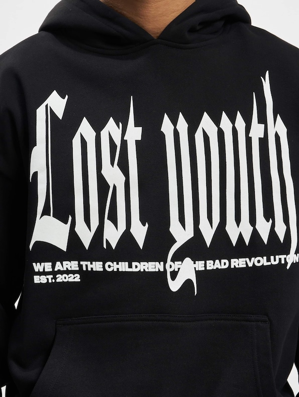 Lost Youth HOODIE CLASSIC V.4 black-3