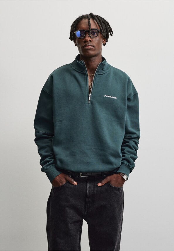 Logo Oversized Half Zip -0
