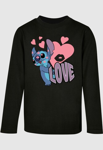 Kids Lilo And Stitch - Love Hearts Longsleeve