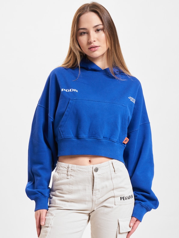 PEGADOR Vrena Oversized Cropped Hoodie-2