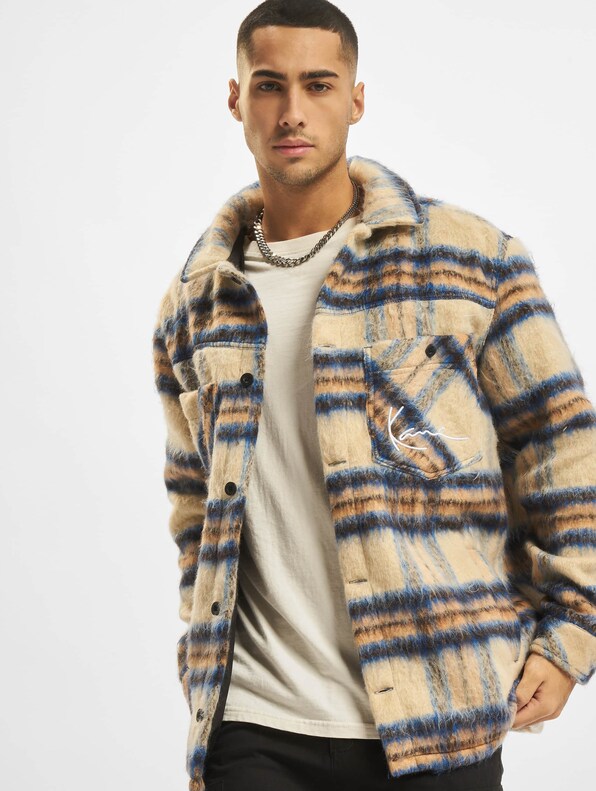 Chest Signature Check Wool Blend-0