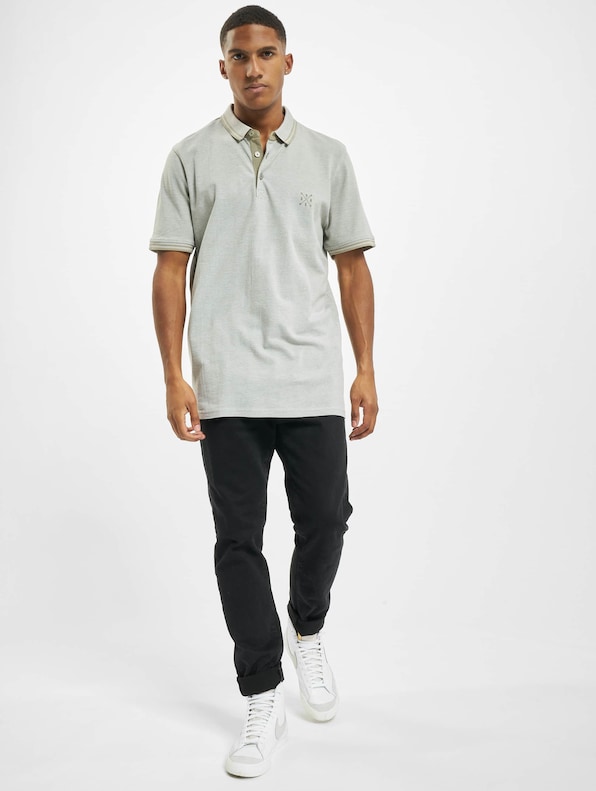 Only & Sons onsStan Life Fitted Noos Polo Shirt Seagrass/Detail-4